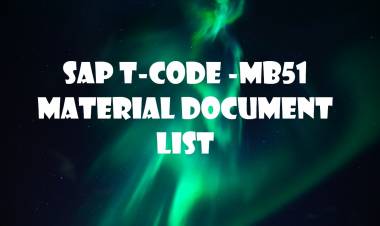 SAP T-code MB51-  Material Document List