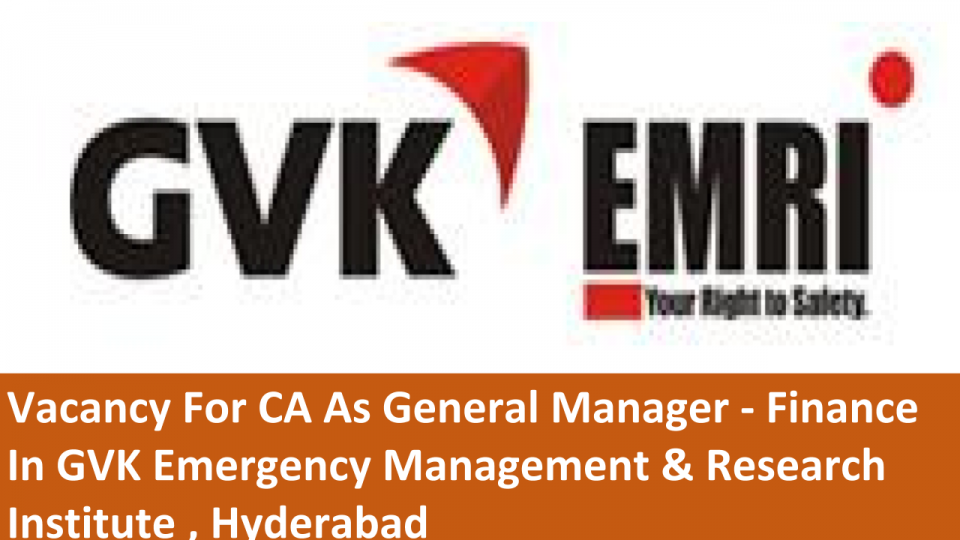 Finance In Gvk Emergency Management Research Institute