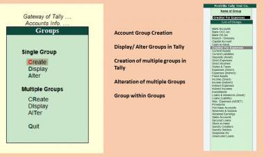 How to Create an Account Group in Tally?